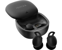 ISHIVA® V2 PRO Bluetooth Oordopjes met Noice Cancelling - Draadloze Oordopjes - Oortjes Draadloos - Oordopjes Slapen Bluetooth Geschikt voor Apple en Android - USB C - Zwart