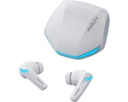 Lenovo ThinkPlus GM2 Pro - Bluetooth 5.3 - Draadloze oordopjes - Ergonomisch - Noise-cancelling - Waterbestendig - Sport - Gamen - Reizen - Wit