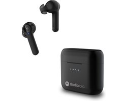 Motorola Sound Draadloze Oordopjes - MOTOBUDS-S ANC - Bluetooth - Active Noise Cancellation - Water- en Zweetbestendig - Touch- en Voice Control - 18-uur Afspeeltijd - Zwart