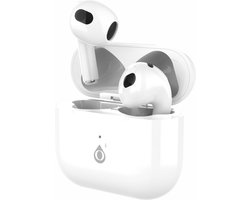 Oordopjes draadloos nieuwe model 2023 NC3191 | Draadloze Oordopjes met Active Noise Cancelling | Bluetooth Oordopjes | Geschikt voor o.a. Apple iPhone en Android - Wit