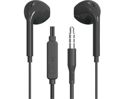 Oorjes met draad en Microfoon Model 2023 NC3162 - 3.5mm Audio jack - In Ear Oordopjes - 120cm kabel (Zwart)