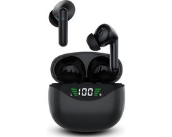 Otiume Sound - Volledig Draadloze Oordopjes – Zweet- en regenbestendig - EXTRA BASS - USB-C - Touch - Sport oortjes - Bluetooth - Blijven goed zitten - Qi Draadloos opladen - Zwart