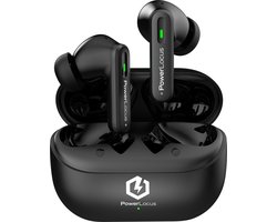 PowerLocus Fit Draadloze Oordopjes - Active Noise Cancelling - Bluetooth oordopjes - ENC Microfoon - Touch Sensor Button - Lange Batterijduur - Zweetbestendig - Zwart