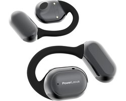 PowerLocus Free X - Open-Ear Koptelefoon - Draadloze Oordopjes - Bluetooth 5.3 - Draadloze oortjes - Waterproof Sport Oortjes - Universeel - Zwart