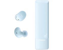 soundcore A30i NEW, noise cancelling oordopjes, lipstick-vormig ontwerp, klein, lichtgewicht comfort, helder geluid, 24 uur speeltijd, IP54, draadloze oordopjes, Bluetooth 5.4-L-Light Blauw