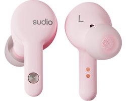 Sudio A2 in-ear true wireless earphones - draadloze oordopjes - met active noice cancellation (ANC) - roze