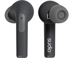 Sudio N2 Pro in-ear true wireless earphones - draadloze oordopjes - met active noice cancellation (ANC) - zwart