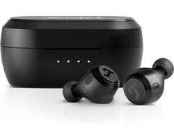 Teufel REAL BLUE TWS 3 - Draadloze oortjes met hybride Active Noise Cancelling - Bluetooth 5.3 met AAC - Spatwaterbescherming IPX4 - Oplaadcase - night black