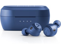 Teufel REAL BLUE TWS 3 - Draadloze oortjes met hybride Active Noise Cancelling - Bluetooth 5.3 met AAC - Spatwaterbescherming IPX4 - Oplaadcase - steel blue