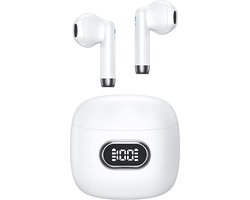 USAMS IA-II 15 TWS Draadloze Oordopjes - Noise cancelling - Bluetooth 5.3 - Draadloze Oortjes - Bluetooth Oordopjes - Geschikt voor Apple & Android - Wit