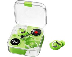 XE89 bluetooth oordopjes - met oplaadcase - groen - Xd Xtreme - uniek ontwerp - in ear - draadloze oordoppen