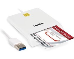 Hamlet HUSCR30 smart card reader Binnen Wit USB 3.2 Gen 1 (3.1 Gen 1)