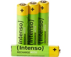 Intenso HR03 NiMH Energy Eco 1000mAh 4er Blister - Micro (AAA) - 1.000 mAh Oplaadbare batterij Nikkel-Metaalhydride (NiMH)