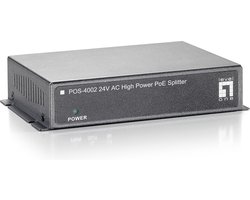 LevelOne POS-4002 network splitter Zwart