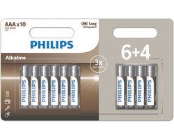 Philips LR03A10BP/10 huishoudelijke batterij Wegwerpbatterij AAA Alkaline