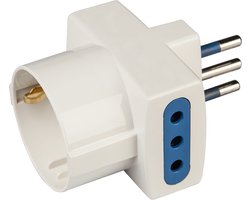 Poly Pool PP0467 Type L (IT) Type L (IT) + Type F netstekker adapter