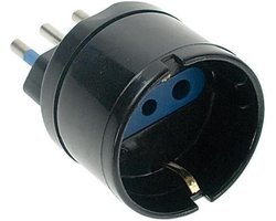 Redline RDL5913 netstekker adapter Type L (IT) Zwart