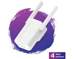 STRONG WiFi Versterker Repeater 6 AX1800 Mbps - Access point WAN/LAN poort - 2 antennes - Internet box compatibe - 4 jaar garantie