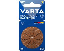 Varta 4043752393712 huishoudelijke batterij Wegwerpbatterij 312 Zink-lucht