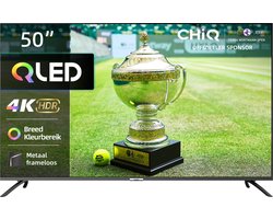 CHiQ U50QM8V - Smart TV 50 Inch - 4K QLED Google TV - Ultra-HD - Metal frameless design