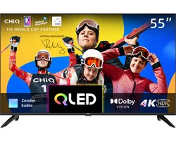 CHiQ U55QG7L - Smart TV 55 Inch - 4K QLED Android TV - Ultra-HD - Dolby Vision HDR - 2023 model