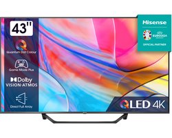 Hisense 43A79KQ QLED 4K TV - 43 inch - 60Hz - AirPlay 2 - VIDAA SMART OS (2023)