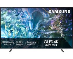 Samsung QE50Q67DAUXTK, 127 cm (50"), 3840 x 2160 Pixels, QLED, Smart TV, Wifi, Grijs