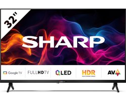 Sharp 32GF3265 - 32 inch Full-HD QLED televisie met Google TV - 2024