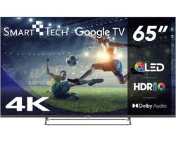 Smart Tech 65QG02V - 65 inch 4K QLED TV met HDR, Google TV & Spraakbediening