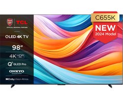 TCL 98C655 - Televisie - Ultra HD - Smart TV - Wifi - 98 inch - QLED - buitenlands model