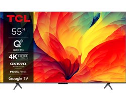 TCL QLED780 55QLED780 tv 139,7 cm (55") 4K Ultra HD Smart TV Zwart 450 cd/m²