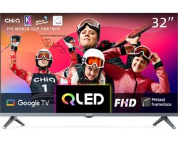 CHiQ L32QM8G - Smart TV 32 Inch - Full HD - QLED Google TV met HDR - Metal Frameless - Dolby Audio