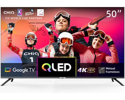 CHiQ U50QM8G - Smart TV 50 Inch - QLED 4K TV met HDR - Google TV - Metal Frameless - Dolby Audio