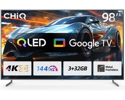 CHiQ U98F8TG - 98 Inch - 4K QLED - Google Smart TV 2024