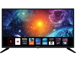 HYUNDAI Smart NETFLIX LED TV 32 inch (80cm) - Hoge definitie - Drievoudige tuner - WiFi YouTube - HDMI x2 - USB multimedia 2.0 x2 - Screencast - Koptelefoon uitgang - Optische uitgang - CI+ Ethernet