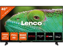 Lenco LED-4044BK - 40 inch - Smart TV- Full HD - Zwart