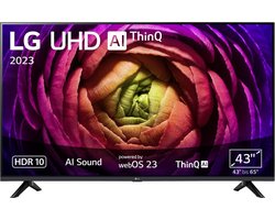 LG Electronics - 4K Smart UHD TV - 43UR73006LA - LCD TV - 109.2 cm - 43 inch - EEC G (A - G) UHD - Smart TV - Wi-Fi - CI+ - Black