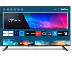 Medion X14308 (MD 31640) Ultra HD LCD Smart-TV - 108 cm (43'') Ultra HD-scherm - HDR, PVR-ready - NETFLIX - Prime Video - Disney+- DAZN - Paramount+ App - VIDAA Store - Bluetooth - HD Triple Tuner - CI+