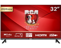 RCA E32-RH1.Q1L 32 inch HD LED TV | Frameless | 3x HDMI 2x USB | Triple Tuner DVB-T/T2/S/S2/C | USB Mediaplayer