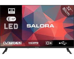 Salora 32HDB200 tv 81,3 cm (32") HD Zwart 180 cd/m²