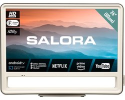 Salora CUBE24 - 24 inch Smart TV - Uniek Design Smart TV met Android - HD TV - Televisie