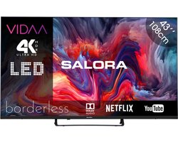 Salora FOD43UV - 43 Inch - Smart TV - 4K Ultra HD - 2023 - VIDAA - Smart 43 inch tv