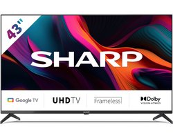 Sharp 43GL4260E - 43 inch - 4K UHD LED TV met Google TV - 2023