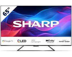 Sharp Aquos 65GR8265 - 65 inch - 144Hz 4K UHD QLED met Google TV - 2024