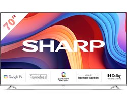 Sharp Aquos 70GP6260 - 70inch 4K UHD QLED TV met Google TV - 2023