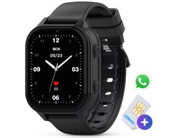 4G Smartwatch kinderen Met Whatsapp - GPS Horloge kind - SOS Functie - HD Videobellen & Stappenteller - Incl Simkaart