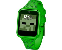 Accutime Minecraft Smartwatch Kinderen - Selfie Camera, Foto & Video - Groen