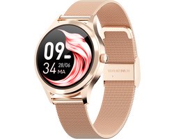 Actyve Smartwatch Dames Rosé Goud - Apple & Android - Stappenteller - Full Touchscreen