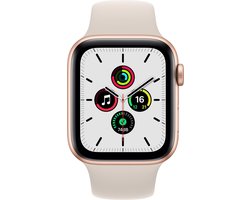 Apple Watch SE 2021 - Smartwatch dames en heren - 44mm - Roségoud