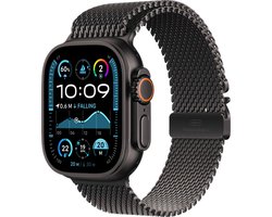 Apple Watch Ultra 2 GPS + Cellular 49mm Black Titanium Case with Black Titanium Milanese Loop - M